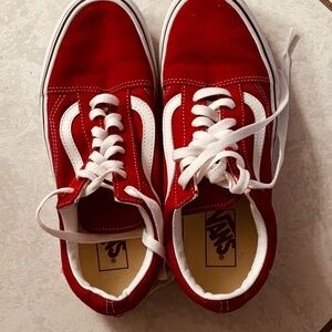 Vans Old Skool Women's Sneakers – Size 8.5 – Red – Great Condition!